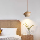 Axyaa Natural Yellow Stone LED Pendant Light: Wabi Sabi Travertine Design