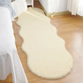 Axyaa Plush Faux Rabbit Fur Carpet: Modern Living Room & Kids Bedside Rug
