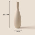 Brushed Ceramic Vase Set by Axyaa - Minimalist Table Decor & Room Aesthetics
