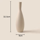 Brushed Ceramic Vase Set by Axyaa - Minimalist Table Decor & Room Aesthetics
