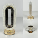 Axyaa LED Crystal Touch Table Lamp: Three-color Light Change, Romantic Bedroom Night Light