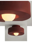 Axyaa Nordic Simon LED Ceiling Light Red Resin Lamp
