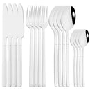 Axyaa Rose Gold Cutlery Set - 16-Piece Stainless Steel Dinnerware Flatware