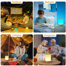 Axyaa RGB Touch Sensor Night Lamp: Portable USB Rechargeable Dimmable RGB Table Light