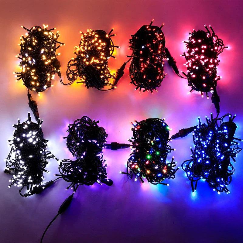 Axyaa 200LED Outdoor LED Fairy Light for Christmas Patio Garden Decor.