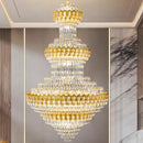 Axyaa Modern Luxury Crystal Chandelier for Living Room, Lobby, and Staircase