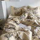Axyaa Korean Ins Style 2024 Duvet Cover Set Twin Queen Bed Linen