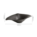 Axyaa Ceramic Sashimi Plate Salmon Dry Ice Seafood Display Molecular Cuisine Plate