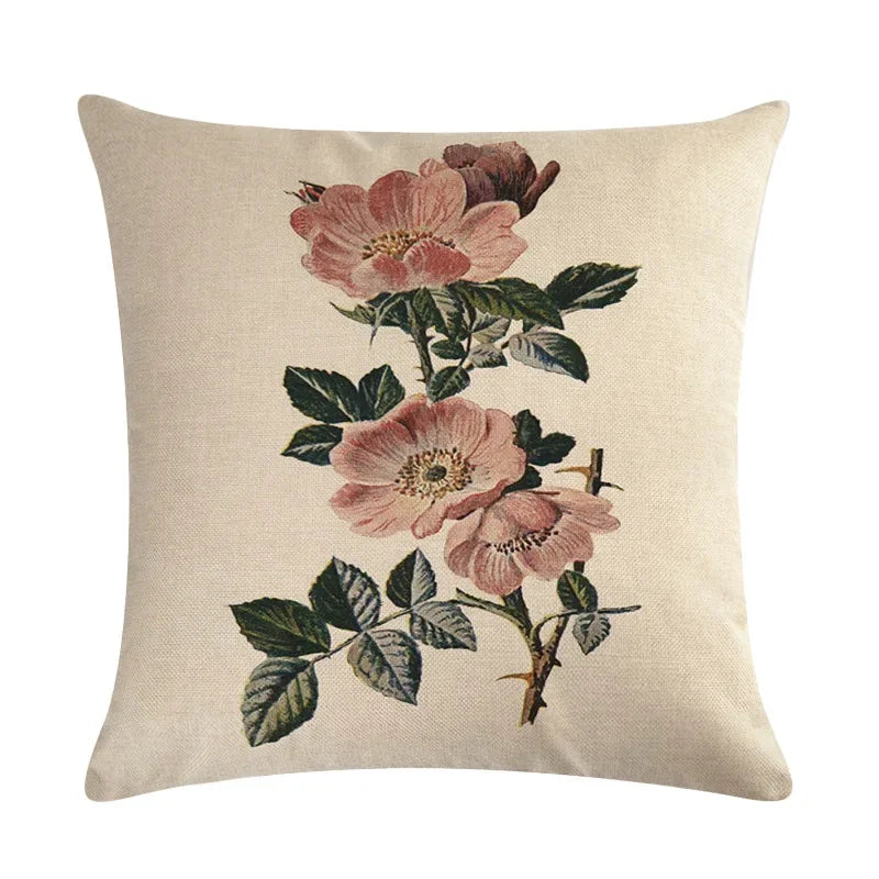 Axyaa Nordic Printed Cotton Linen Pillowcase for Home Office Decor 45*45cm