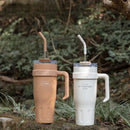 Axyaa Large Capacity Stainless Steel Thermos Bottle with Straw