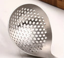 Axya Stainless Steel Long Handle Strainer Skimmer Colander Spoon