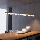 Axyaa Nordic LED Chandelier: Modern Minimalist Dining Room Light for Cafe, Bar, and Living Room