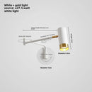 Axyaa Adjustable Swing Arm LED Wall Lamps | Modern Sconce Lights for Indoor Decor