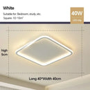 Axyaa Minimalist LED Ceiling Light for Bedroom and Study - Modern Art Design