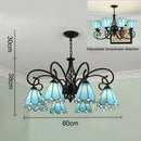Axyaa Bohemian Stained Glass Pendant Chandelier: Creative Luxury Lighting for Home & Event Spaces