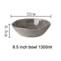 Axyaa Retro Gray Ceramic Dinnerware Set