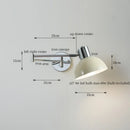 Axyaa Modern Black Iron LED Wall Sconce for Home Decor