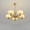 Axyaa French Style Glass Chandelier, Modern European Design for Home Living Spaces