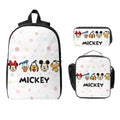 Axyaa Mickey Mouse School Bags Set with Lunch Box & Pencil Box for Students