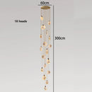 Axyaa Nordic Stair Chandelier Living Room Bedroom Dining Pendant Ceiling Light