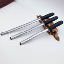 Axya Oval Diamond Sharpener Steel with ABS Handle - Professional Knife Sharpening Rod