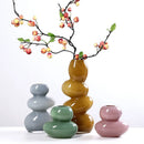 Axyaa Geometric Glass Vase for Flower Arrangement and Home Decoration