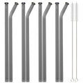 Axyaa Glass Straw Set with Brush - Bar Accessories & Reusable Straws