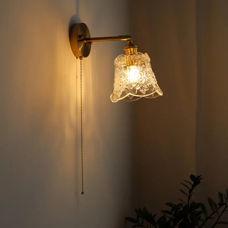 Axyaa Nordic LED Wall Lamps: Modern, Bedroom, Restaurant, Bathroom, Stair Light, Pull Chain Switch