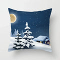 Axyaa Christmas Home Pillowcases Printed Bed Decoration Cushion Covers