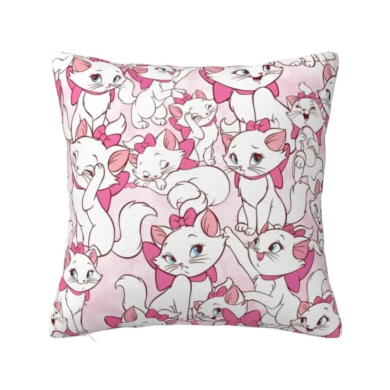 Axyaa Cat Kitten Luxury Pillow Cover Cartoon Animal Cushion Cover