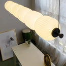 Axyaa White Glass Bulb Chandelier Pendant Lamp for Bedroom.