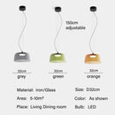Axyaa Glass Pendant Lamp Minimalist LED Chandelier for Dining Room & Cafe