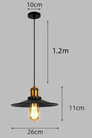 Axyaa Metal Pendant Light Industrial E27 Nordic Style for Kitchen Bar Dining Room