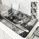 Axyaa Highland Kitchen Draining Mat, Quick Dry Bathroom Pad