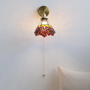 Axyaa Colorful Glass LED Wall Lamp Modern Nordic Style Rotation Bathroom Light