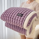 Axyaa Class A Gold Mink Cut Grid Blanket - Multi-functional & Cozy\Security.