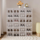 Axyaa Thickened Foldable Shoe Box, Stackable Dustproof Organizer for Living Room Storage