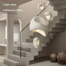 Axyaa Nordic Irregular Lustre Pendant Lights: Wabi Sabi Style for Loft Bar, Stairs & Villa