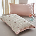 Axyaa Cozy Double-Side Quilted Cotton Pillowcase with Button Lock