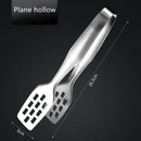Axyaa Stainless Steel BBQ Tongs No-slip Grill Clips Steak Clamps Kitchen Accessories