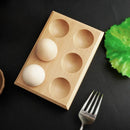 Axyaa Solid Wood Egg Holder Storage Box for Refrigerator or Breakfast Organization