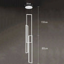 Axyaa Modern LED Ring Stairs Pendant Chandeliers for Living Room and Dining Room