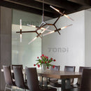 Nordic Branch LED Chandelier, Gold Luxury Lighting for Home Decor - Axyaa