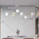 Axyaa Luxury Copper Chandelier with Milky White Glass Sconces