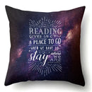 Axyaa Galaxy Print Pillowcase - Decorative Polyester Cushion Cover for Home Sofa