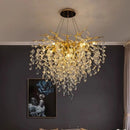 Axyaa Crystal G9 Chandelier: Modern Luxury Indoor LED Pendant Lights for Living Room