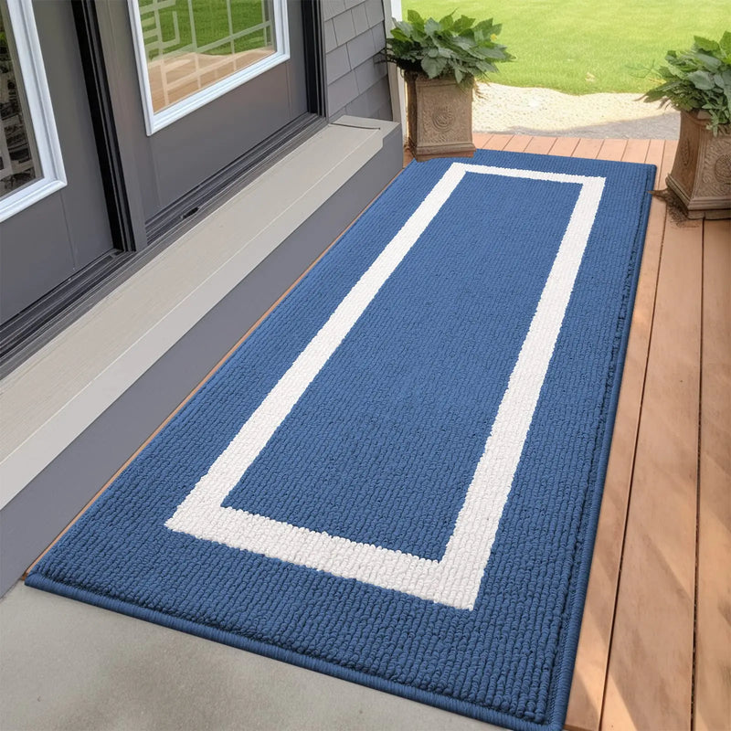 Axyaa Absorbent Welcome Mat: Soft, Non-Slip Floor Carpet
