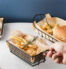 Axya Stainless Steel French Fries Basket Set for Kitchen Cooking