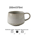 Axyaa Ceramic Ball Cup: Japan Style Retro Coffee Mug, Home Office Drinkware