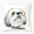 Axyaa Dog Yorkie Pug Cute Pillowcase Sofa Bedroom Decoration